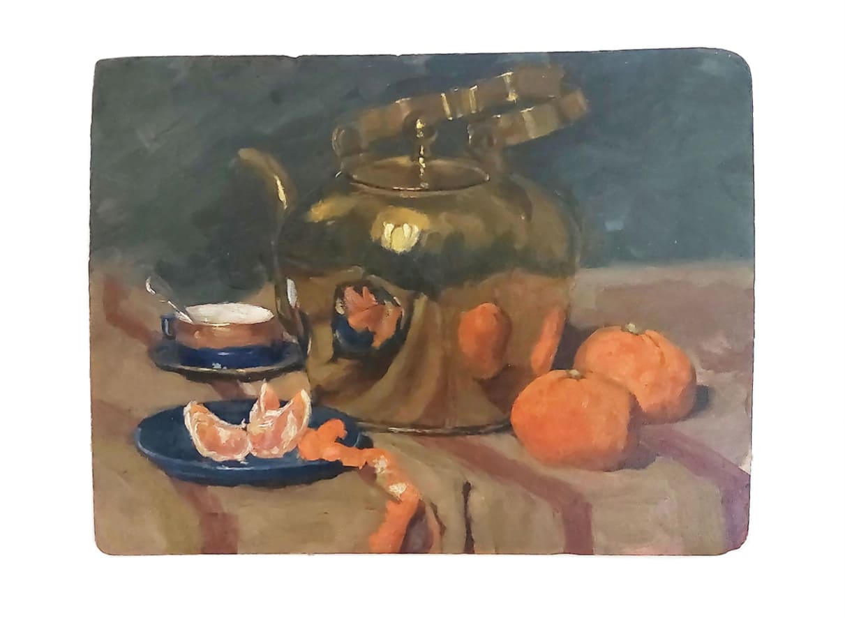 Nature morte aux clémentines, avers après restauration
